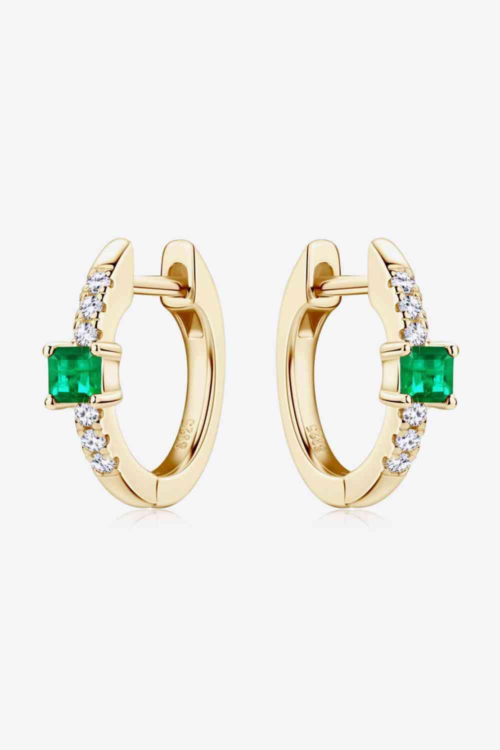 Lab-Grown Emerald Earrings - 808Lush