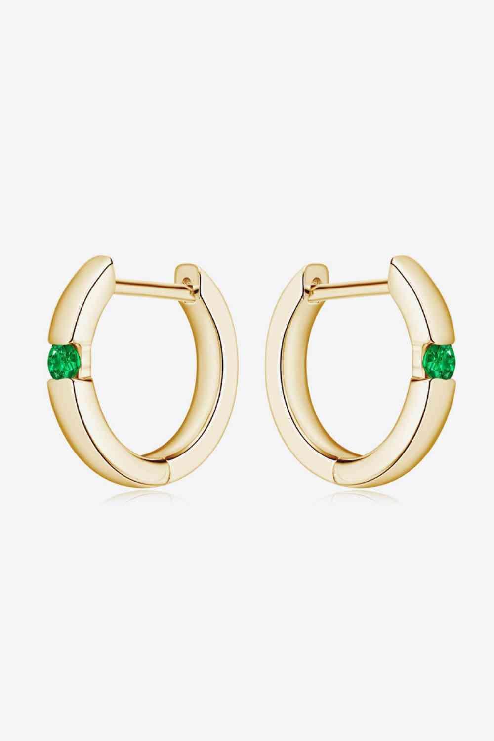 Lab-Grown Emerald Earrings - 808Lush