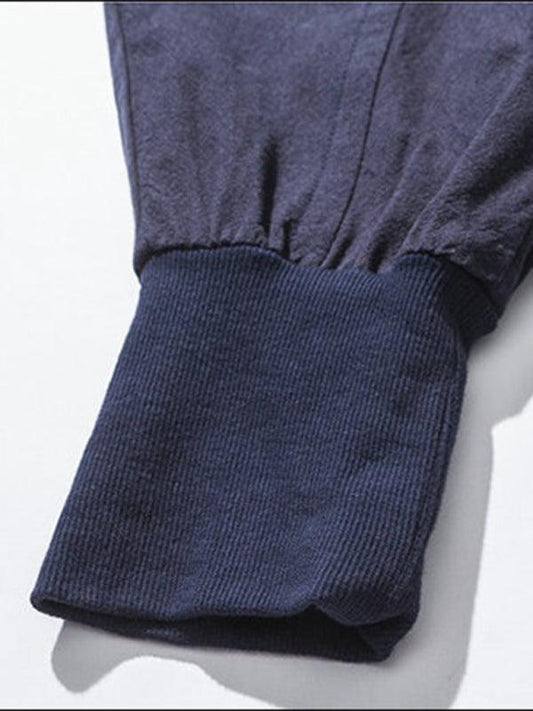 Men's Pants Linen Hip Hop Breathable Cotton Linen Trousers Solid Color - 808Lush