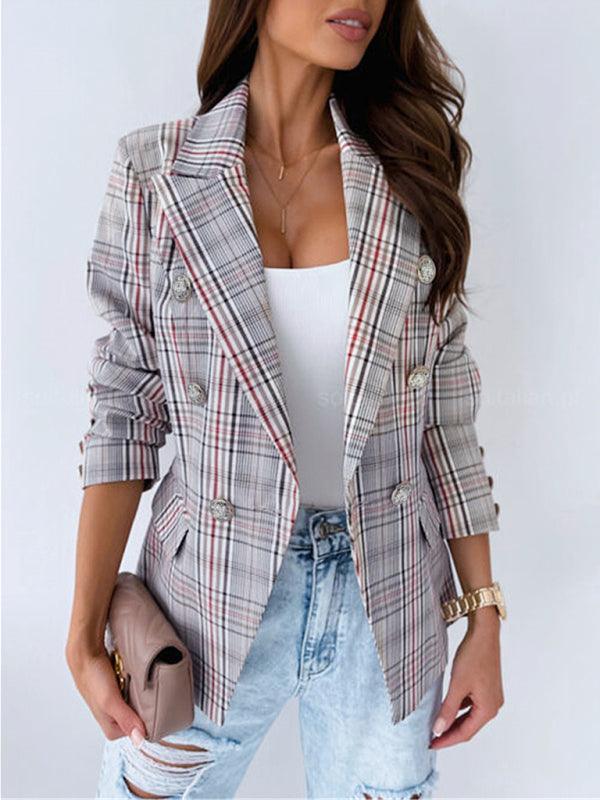 Long Sleeve Fashion Printed Blazer - 808Lush