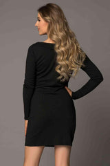 Mini Dress Ribbed Bodycon Dress - 808Lush