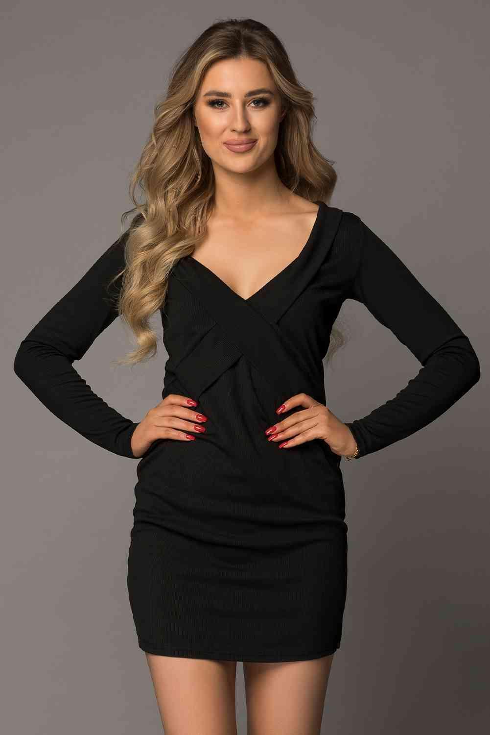 Mini Dress Ribbed Bodycon Dress - 808Lush