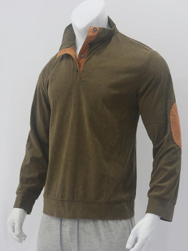 Men's Casual Outdoor Jacket Casual Stand Collar Long Sleeve Sweatshirt - 808Lush