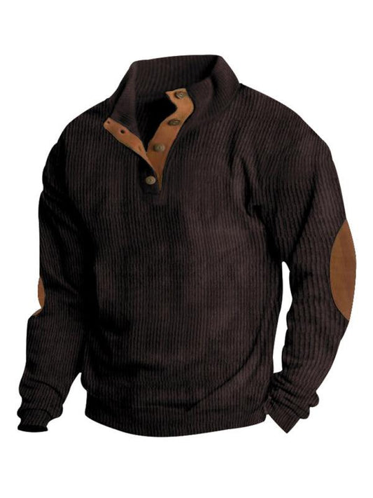 Men's Casual Outdoor Jacket Casual Stand Collar Long Sleeve Sweatshirt - 808Lush