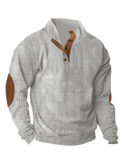 Men's Casual Outdoor Jacket Casual Stand Collar Long Sleeve Sweatshirt - 808Lush