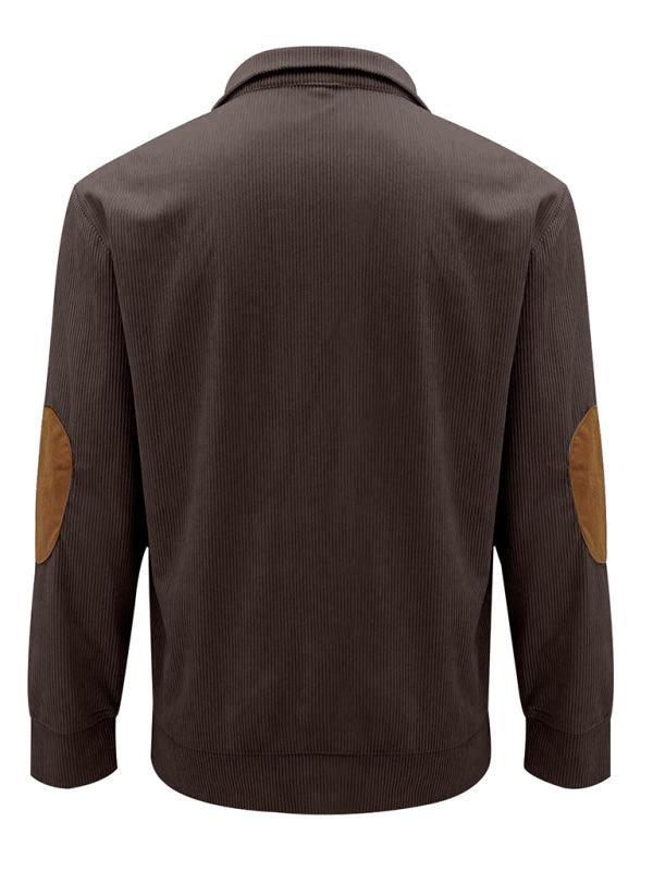 Men's Casual Outdoor Jacket Casual Stand Collar Long Sleeve Sweatshirt - 808Lush