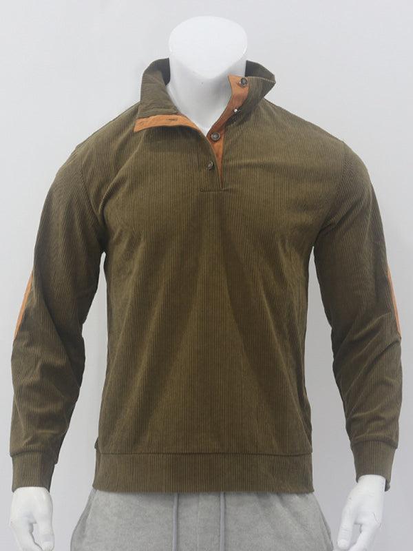 Men's Casual Outdoor Jacket Casual Stand Collar Long Sleeve Sweatshirt - 808Lush