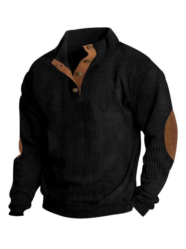 Men's Casual Outdoor Jacket Casual Stand Collar Long Sleeve Sweatshirt - 808Lush