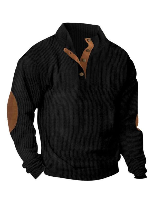 Men's Casual Outdoor Jacket Casual Stand Collar Long Sleeve Sweatshirt - 808Lush