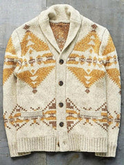 Men's Christmas jacquard sweater button cardigan sweater - 808Lush