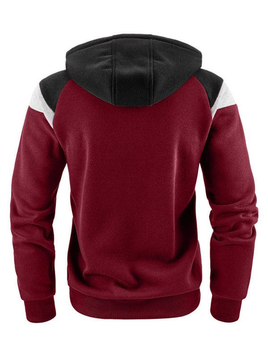 Men's Color Block Contrast Fashion Sweatshirt Casual Sports - 808Lush