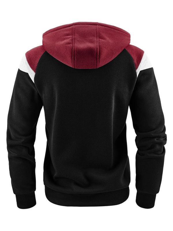 Men's Color Block Contrast Fashion Sweatshirt Casual Sports - 808Lush