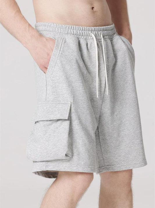 Men's Contrasting Color Stitching Woven Casual Shorts - 808Lush