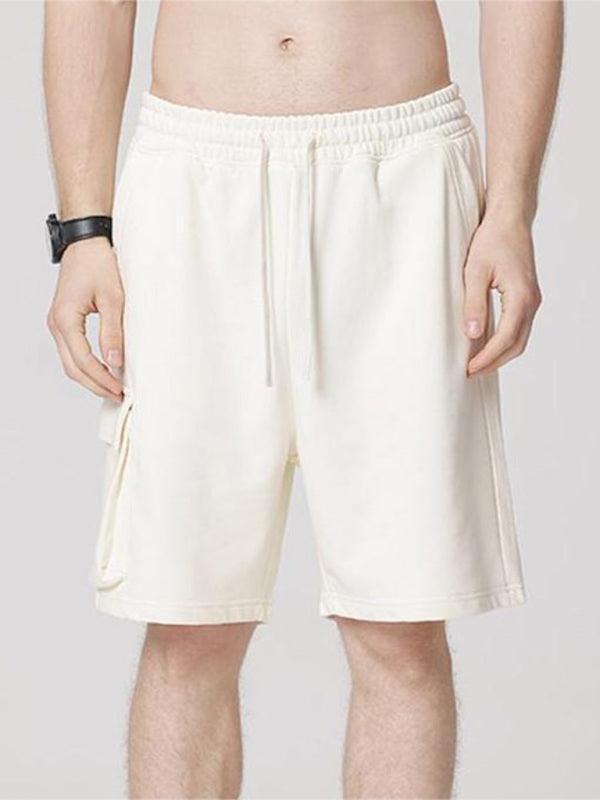 Men's Contrasting Color Stitching Woven Casual Shorts - 808Lush