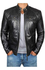 Men's Fashion Classic Leather Jacket - 808Lush