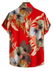 Men's Fashion Trend Casual Cotton Printed Short Sleeve Shirt - 808Lush