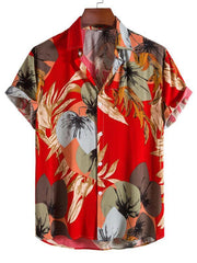 Men's Fashion Trend Casual Cotton Printed Short Sleeve Shirt - 808Lush