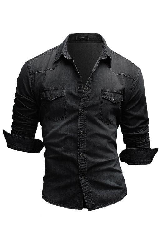 Men's Fashion Versatile Denim Shirt - 808Lush