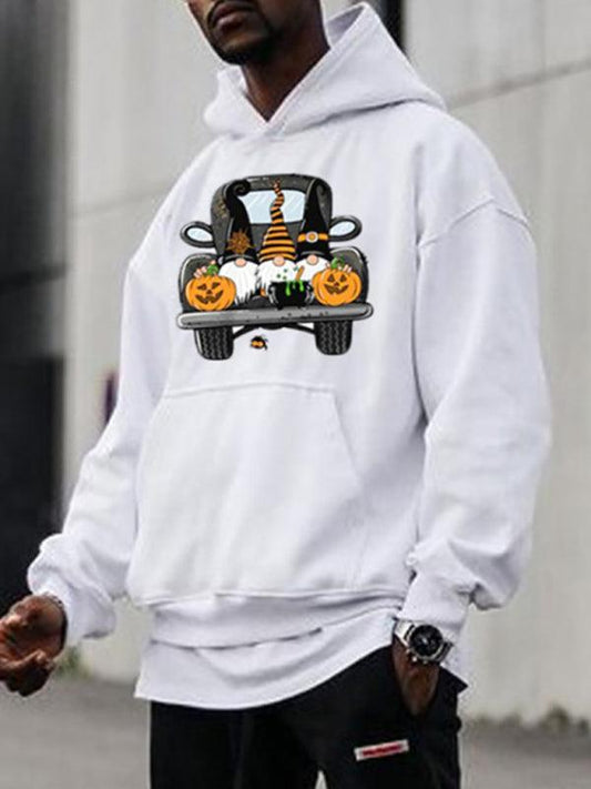 Men's Halloween print hooded sweatshirt - 808Lush