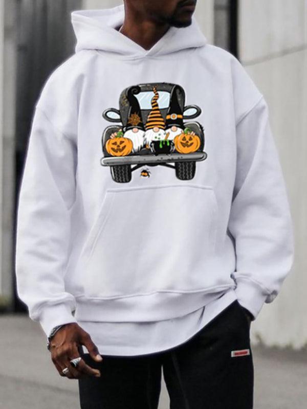 Men's Halloween print hooded sweatshirt - 808Lush