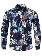 Men's Hawaiian Shirt Short Sleeves Printed Button Down Summer Beach Shirt - 808Lush