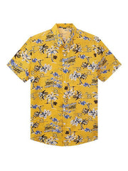 Men's Hawaiian Shirt Short Sleeves Printed Button Down Summer Beach Shirts - 808Lush