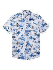 Men's Hawaiian Shirt Short Sleeves Printed Button Down Summer Beach Shirts - 808Lush