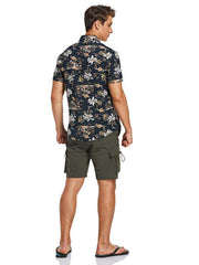 Men's Hawaiian Shirt Short Sleeves Printed Button Down Summer Beach Shirts - 808Lush