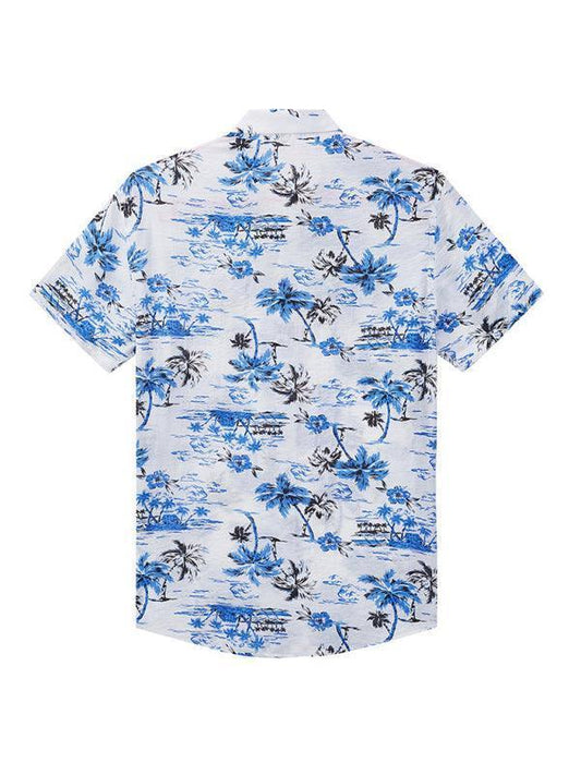 Men's Hawaiian Shirt Short Sleeves Printed Button Down Summer Beach Shirts - 808Lush