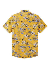 Men's Hawaiian Shirt Short Sleeves Printed Button Down Summer Beach Shirts - 808Lush