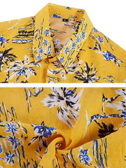 Men's Hawaiian Shirt Short Sleeves Printed Button Down Summer Beach Shirts - 808Lush