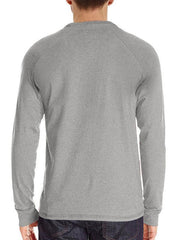 Men's Knitted Round Neck Button Long Sleeve T-Shirt - 808Lush