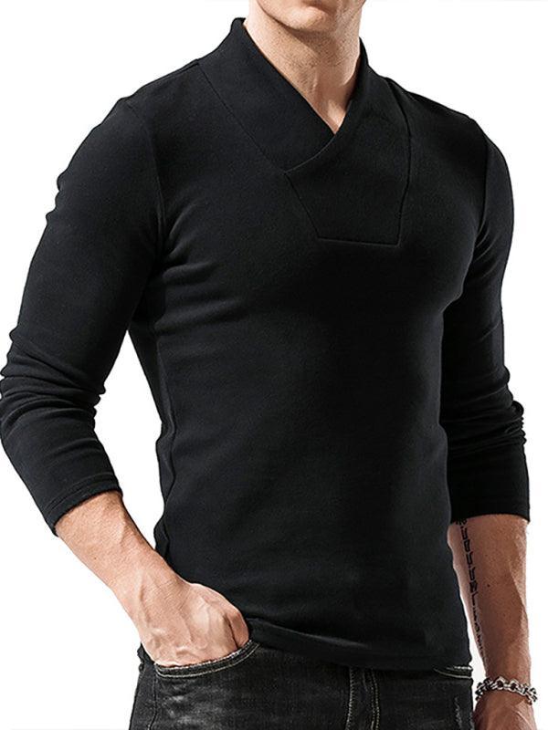 Men's Long Sleeve T-Shirt Muscle Fitted T Shirt Gym Workout Athletic Tee - 808Lush