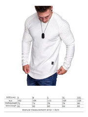 Men's Long Sleeve T-Shirt Muscle Fitted T Shirt Gym Workout Athletic Tee - 808Lush