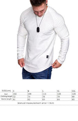 Men's Long Sleeve T-Shirt Muscle Fitted T Shirt Gym Workout Athletic Tee - 808Lush