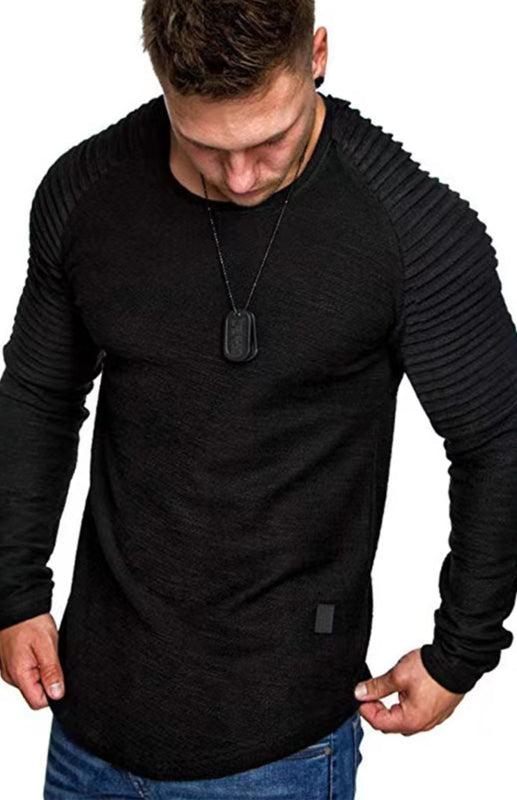 Men's Long Sleeve T-Shirt Muscle Fitted T Shirt Gym Workout Athletic Tee - 808Lush