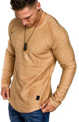 Men's Long Sleeve T-Shirt Muscle Fitted T Shirt Gym Workout Athletic Tee - 808Lush