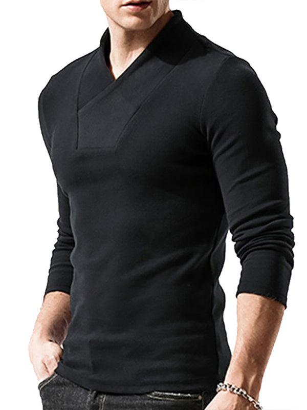 Men's Long Sleeve T-Shirt Muscle Fitted T Shirt Gym Workout Athletic Tee - 808Lush