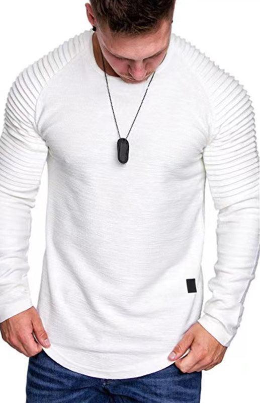 Men's Long Sleeve T-Shirt Muscle Fitted T Shirt Gym Workout Athletic Tee - 808Lush