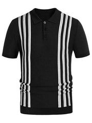 Men's Striped Light Business Casual POLO Shirt - 808Lush