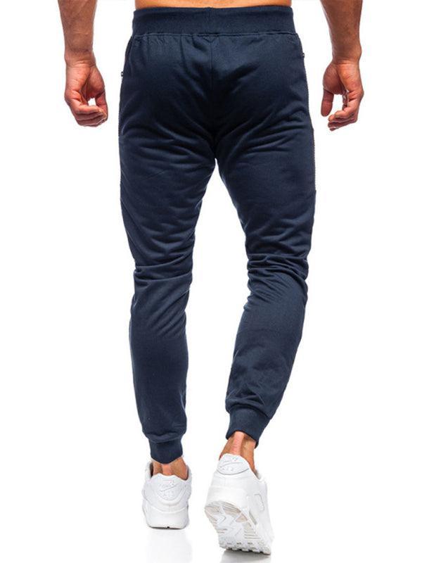 Men's Sweatpants Contrasting Color Pocket Straight Casual Pants - 808Lush