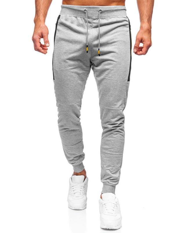 Men's Sweatpants Contrasting Color Pocket Straight Casual Pants - 808Lush