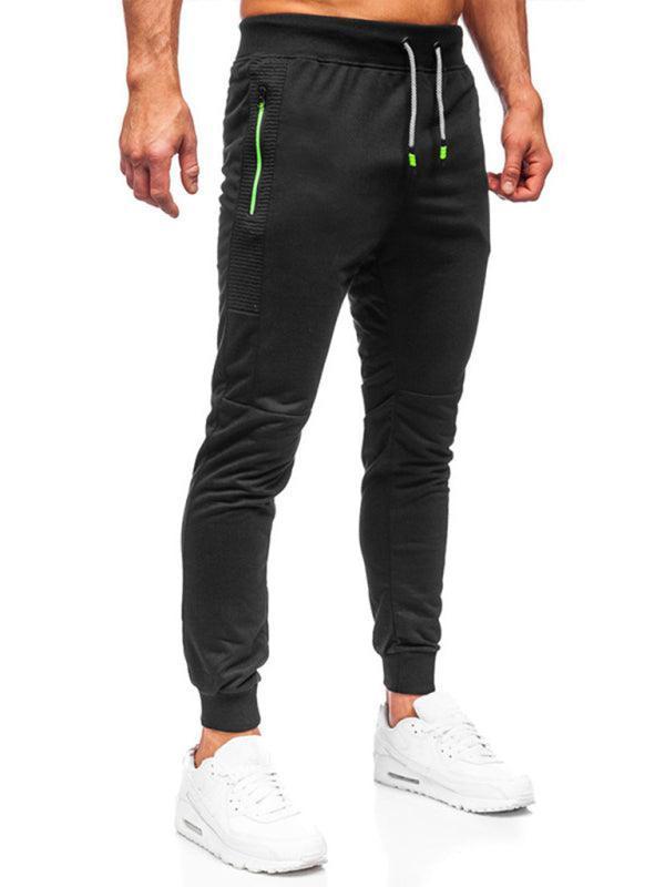 Men's Sweatpants Contrasting Color Pocket Straight Casual Pants - 808Lush