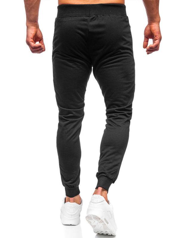 Men's Sweatpants Contrasting Color Pocket Straight Casual Pants - 808Lush