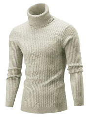 Men's Warm Turtleneck Casual Slim Fit Fall Winter Knitted Pullover Sweaters - 808Lush