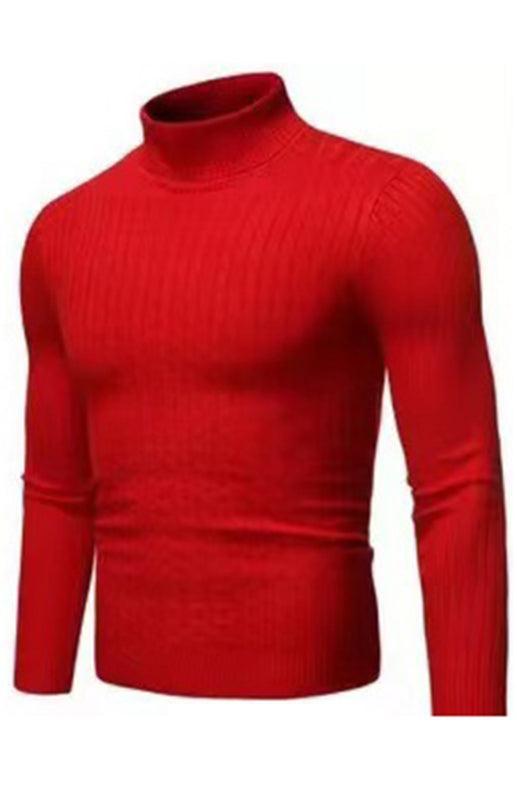 Men's Warm Turtleneck Casual Slim Fit Fall Winter Knitted Pullover Sweaters - 808Lush