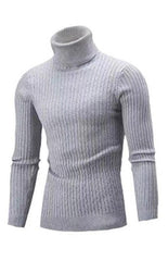 Men's Warm Turtleneck Casual Slim Fit Fall Winter Knitted Pullover Sweaters - 808Lush