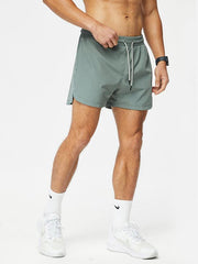 Men's breathable loose version quick-drying running training three-quarter shorts - 808Lush