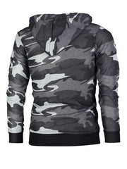 Men's camouflage pocket long-sleeved hoodie - 808Lush