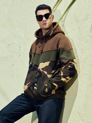 Men's casual color block and contrast fashion hooded sweatshirt - 808Lush